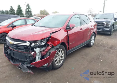 2024 Chevrolet Equinox Fwd Lt из США, поврежденный, VIN 3GNAXKEG2RS125550